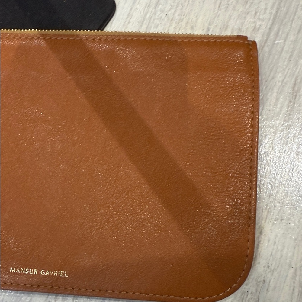 Mansur Gavriel Tan Leather Pouch - Picture 4 of 8